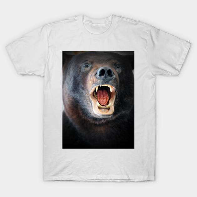 Open Mouth Bear T-Shirt by Cynthia48